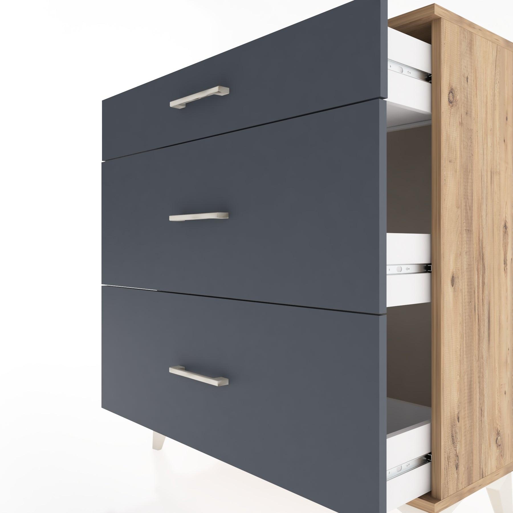 Woodntry Modular Dresser Pine 88x30x84 cm Drawer C10-3