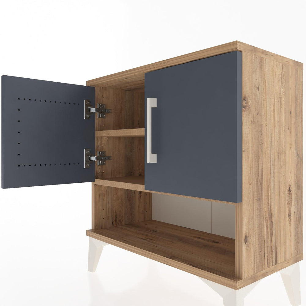 Woodntry Modular Nightstand Pine 60x30x52 cm with Cover and Shelf KR10-3