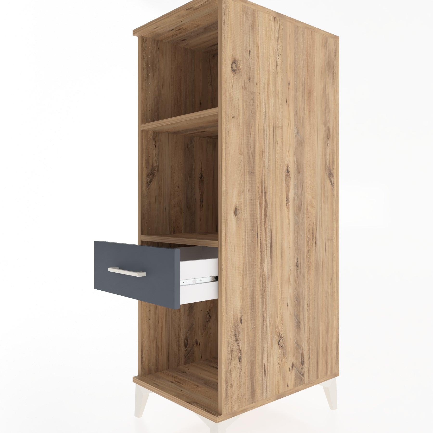 Woodntry Modular Cabinet Pine 44x59x122 cm with Drawers and Shelves CR110-3