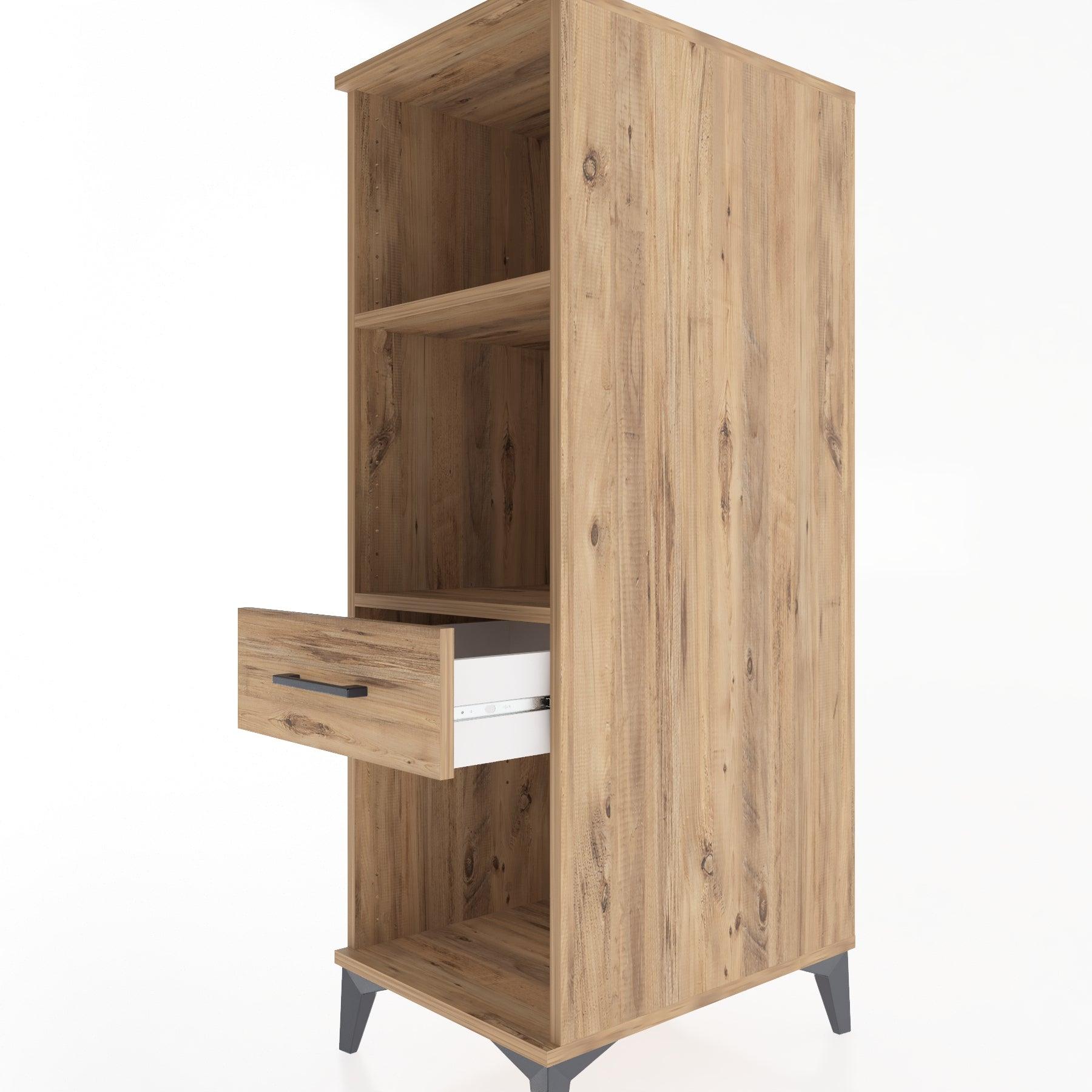Woodntry Modular Cabinet Pine 44x59x122 cm with Drawers and Shelves CR110-3