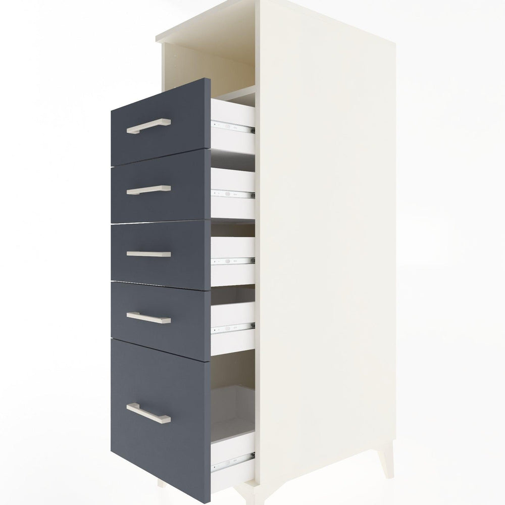 Woodntry Modular Cabinet Moonstone 44x59x122 cm with Drawers and Shelves CR111-1