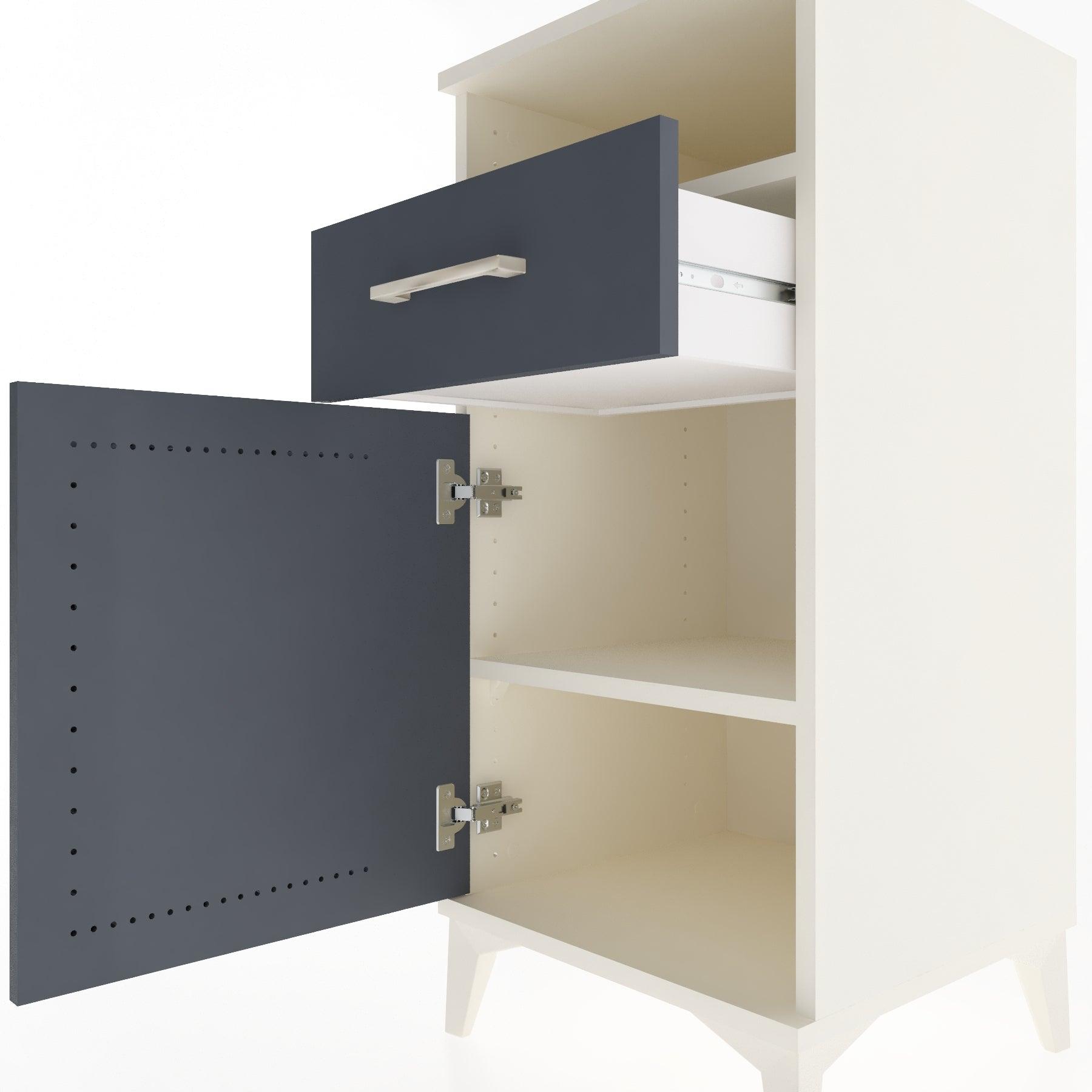 Woodntry Modular Nightstand Moonstone 44x44x84 cm Functional F33-1