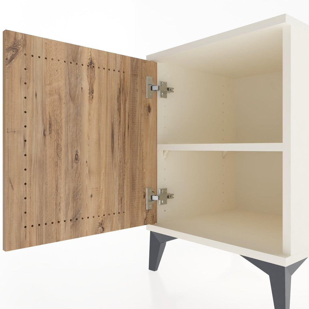 Woodntry Modular Nightstand Moonstone 44x44x52 cm with Lid K11-1