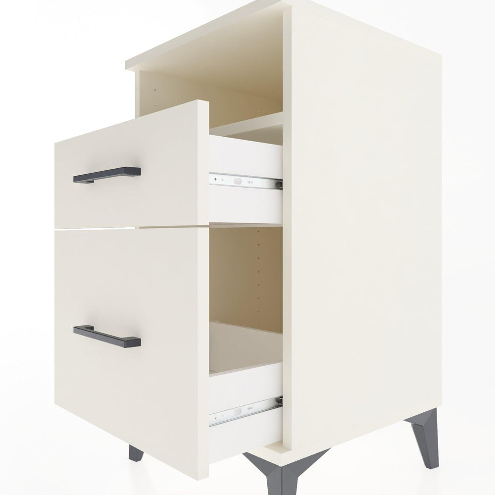 Woodntry Modüler Komodin Aytaşı 44x44x68 cm Çekmeceli ve Raflı CR11-1