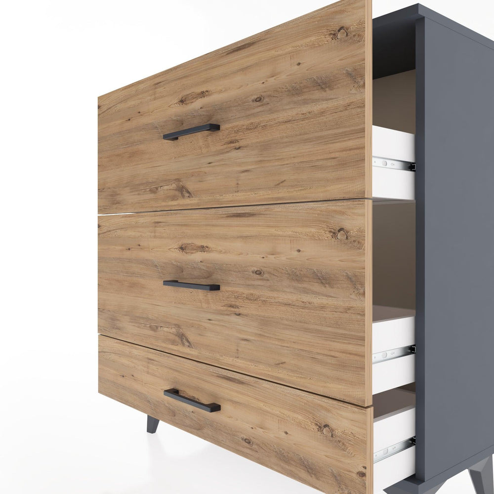 Woodntry Modular Dresser Anthracite 88x30x84 cm Drawer C11-2