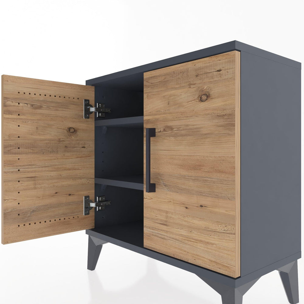 Woodntry Modular Nightstand Anthracite 60x30x52 cm with Lid K11-2