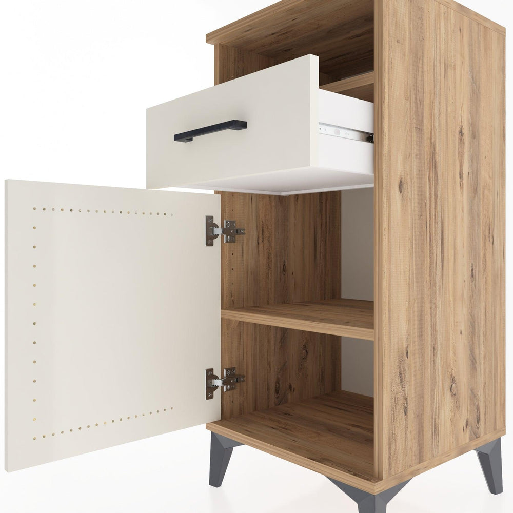 Woodntry Modular Nightstand Pine 44x44x84 cm Functional F33-3