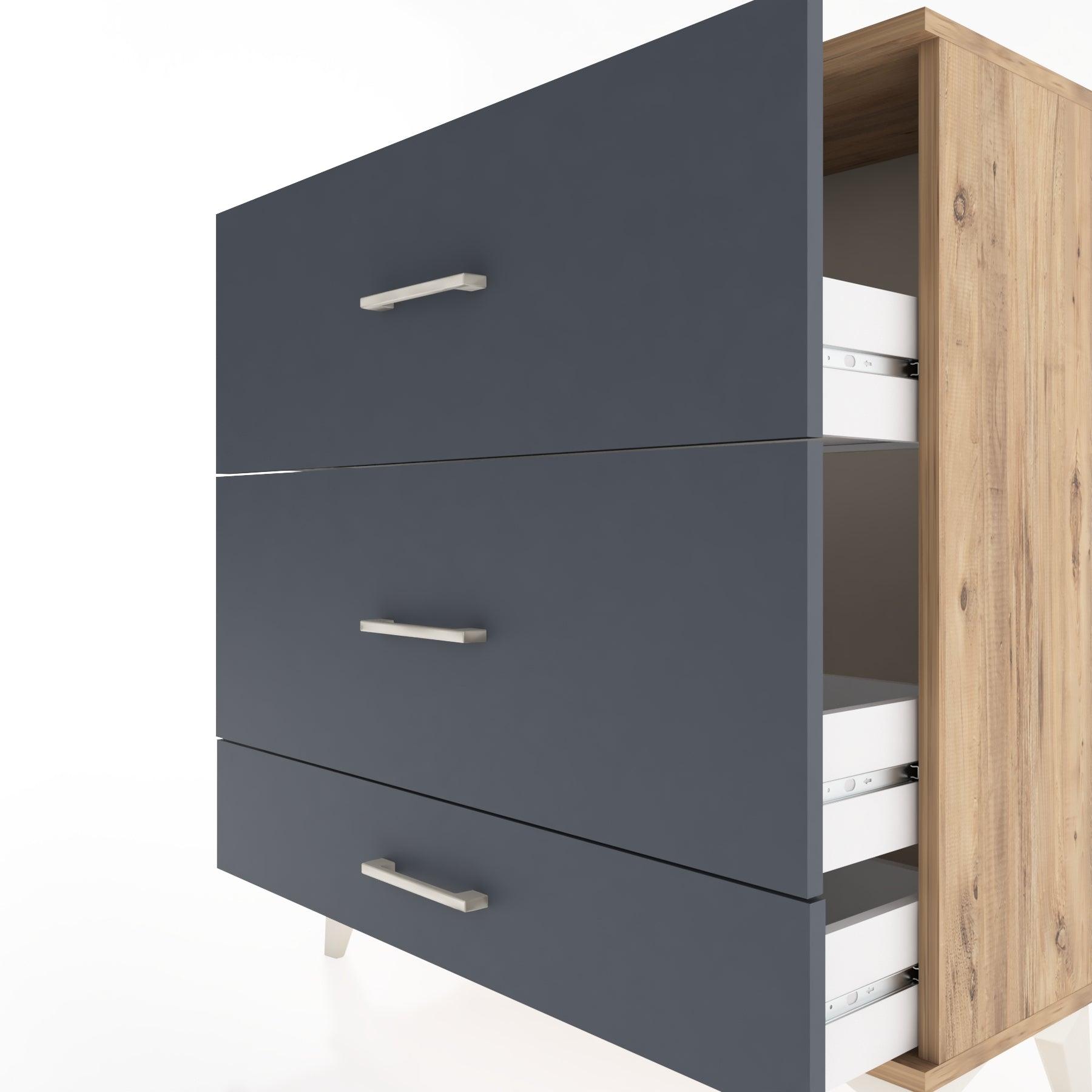 Woodntry Modular Dresser Pine 88x30x84 cm Drawer C11-3