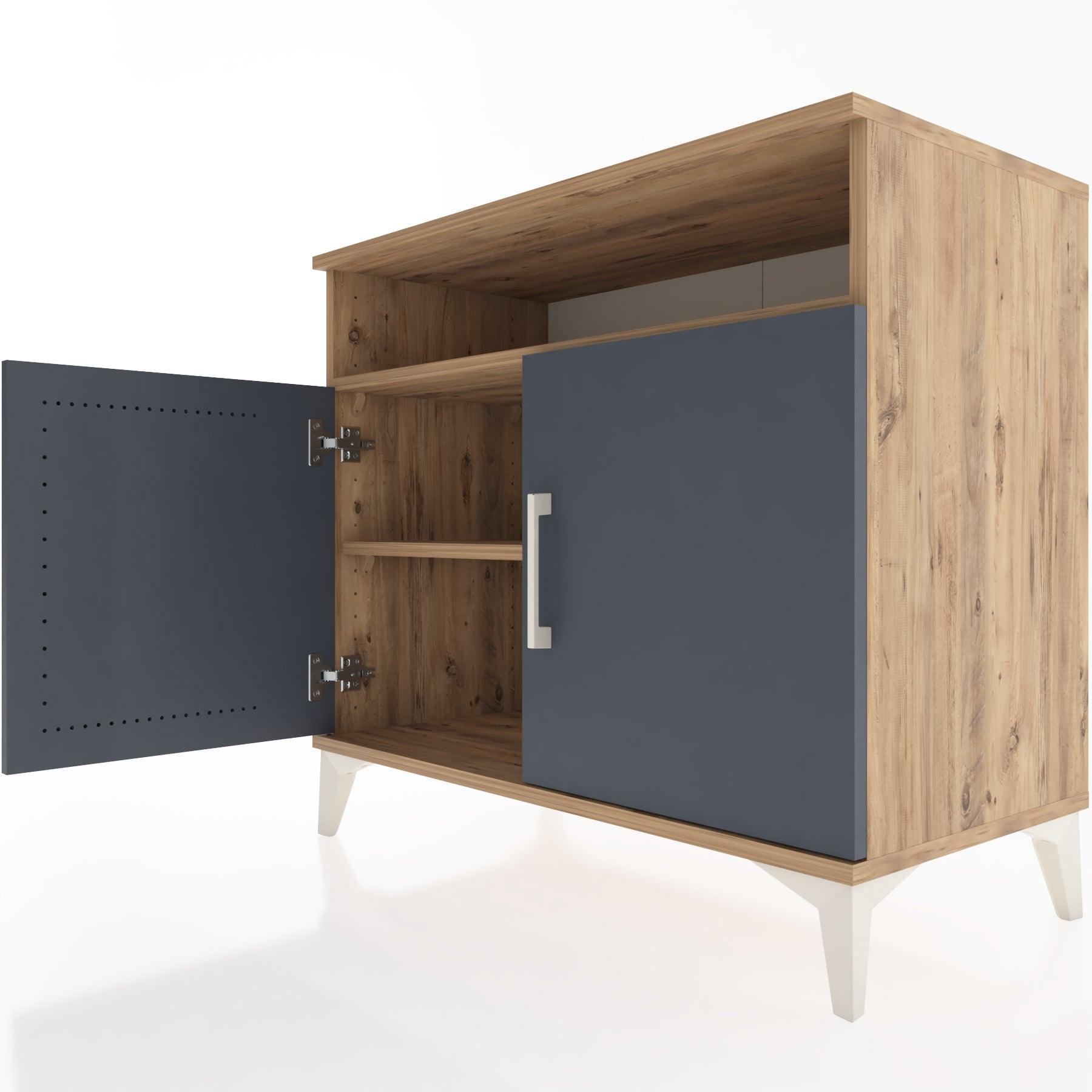 Woodntry Modüler Şifonyer Çam 88x44x68 cm Kapaklı ve Raflı KR11-3