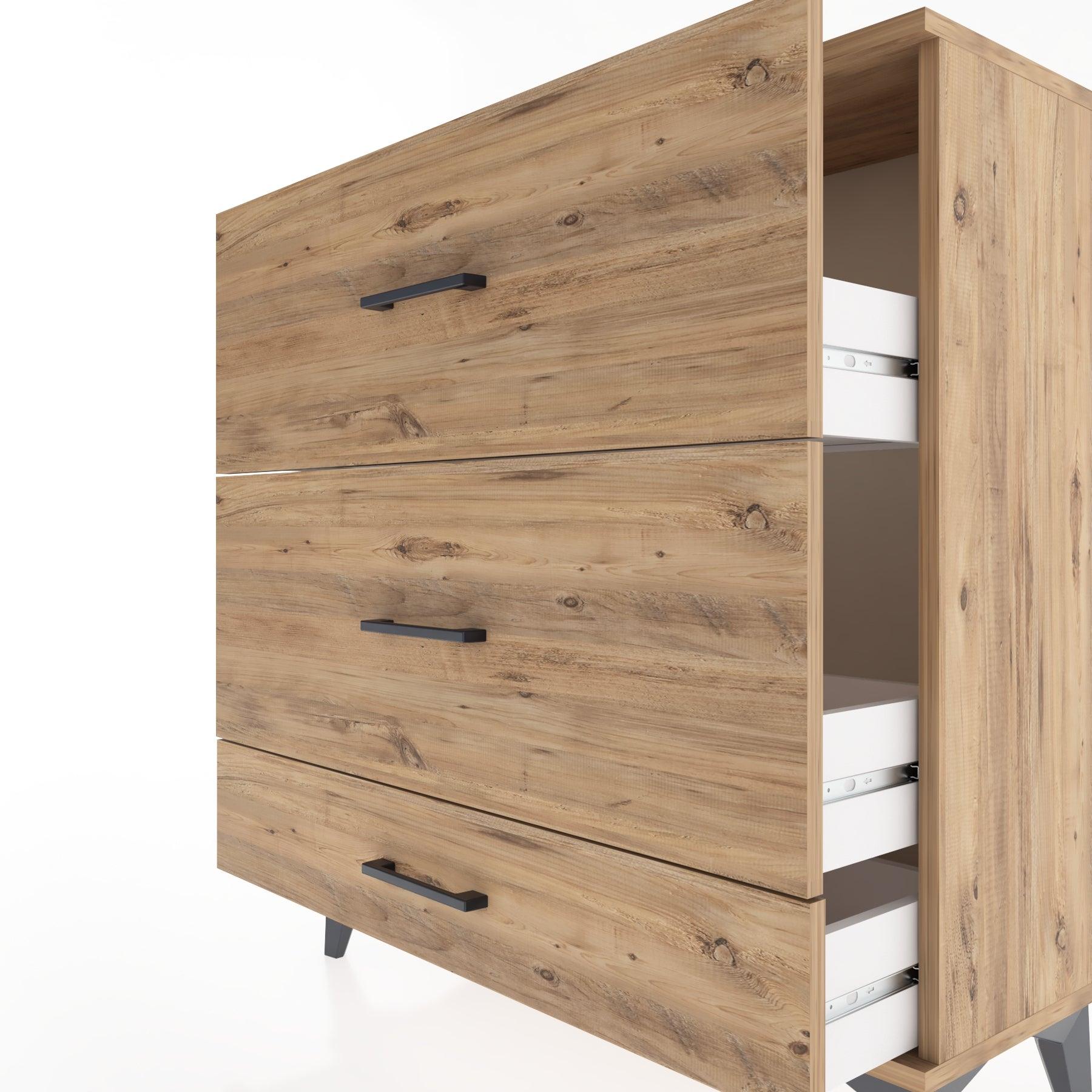 Woodntry Modular Dresser Pine 88x30x84 cm Drawer C11-3