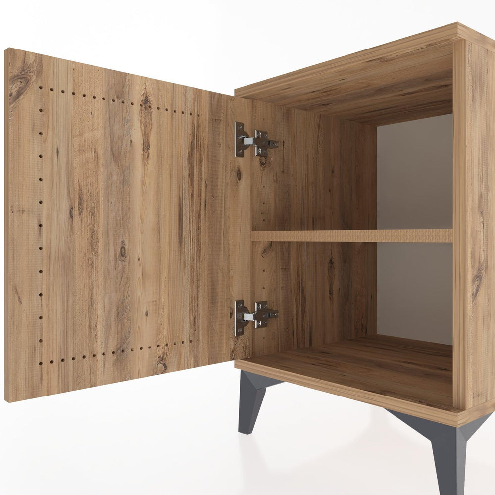 Woodntry Modular Nightstand Pine 44x44x52 cm With Cover K11-3