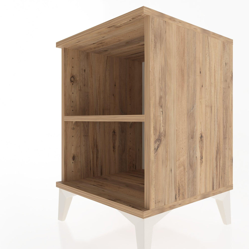 Woodntry Modular Nightstand Pine 44x44x52 cm with Shelf R12-3