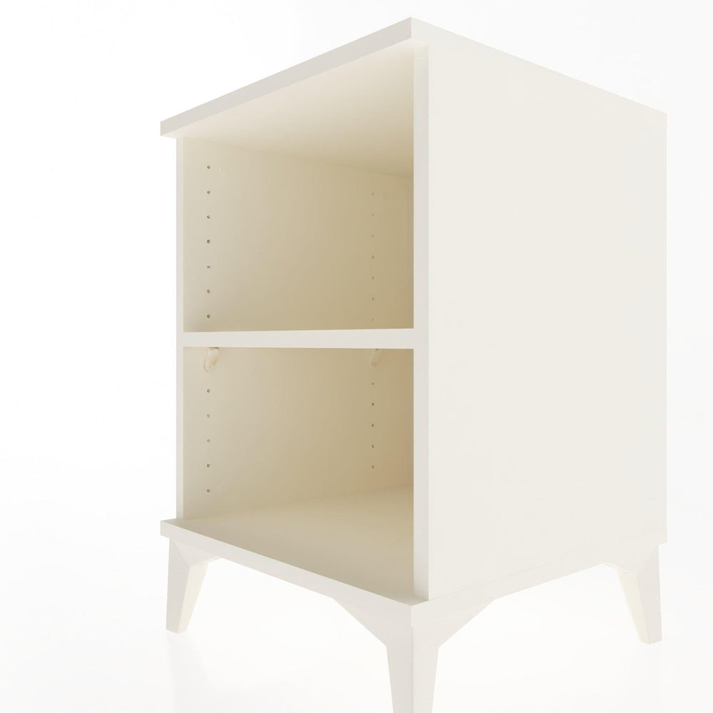 Woodntry Modular Nightstand Moonstone 44x44x52 cm with Shelf R12-1