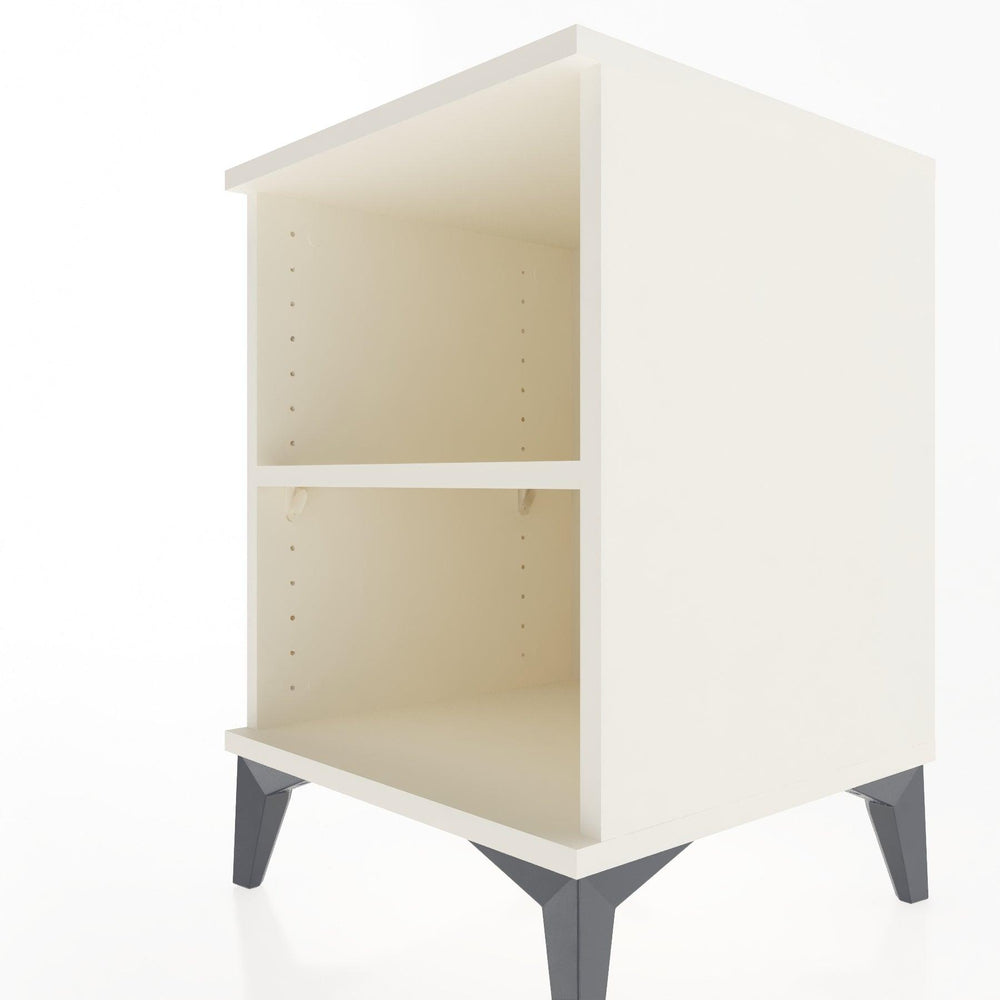 Woodntry Modular Nightstand Moonstone 44x44x52 cm with Shelf R12-1