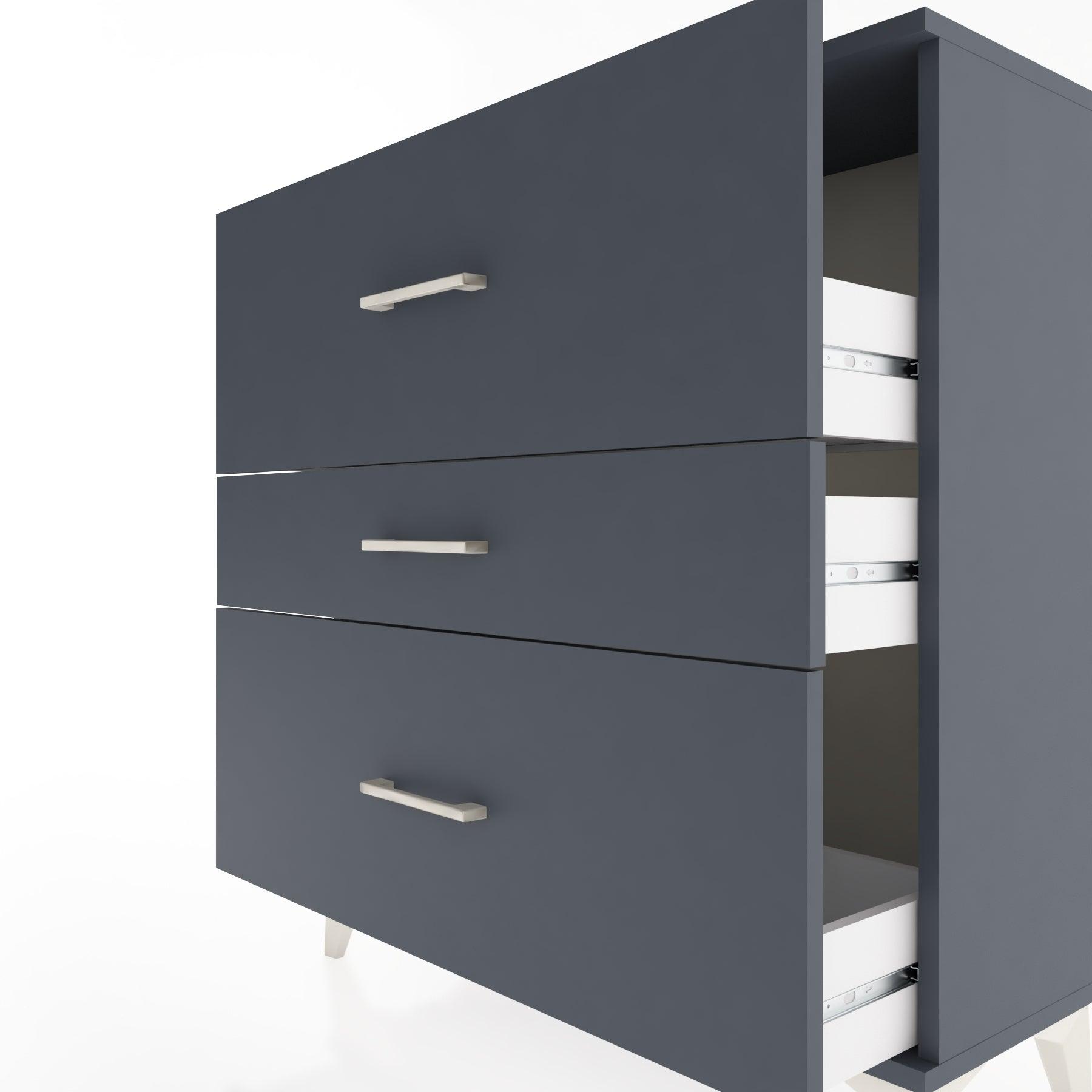 Woodntry Modular Dresser Anthracite 88x30x84 cm Drawer C12-2