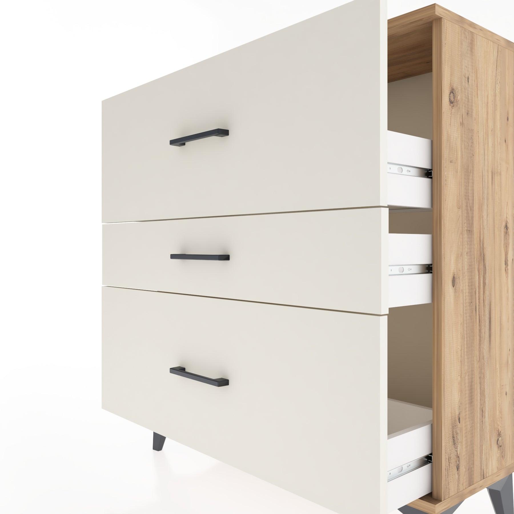 Woodntry Modular Dresser Pine 88x30x84 cm Drawer C12-3