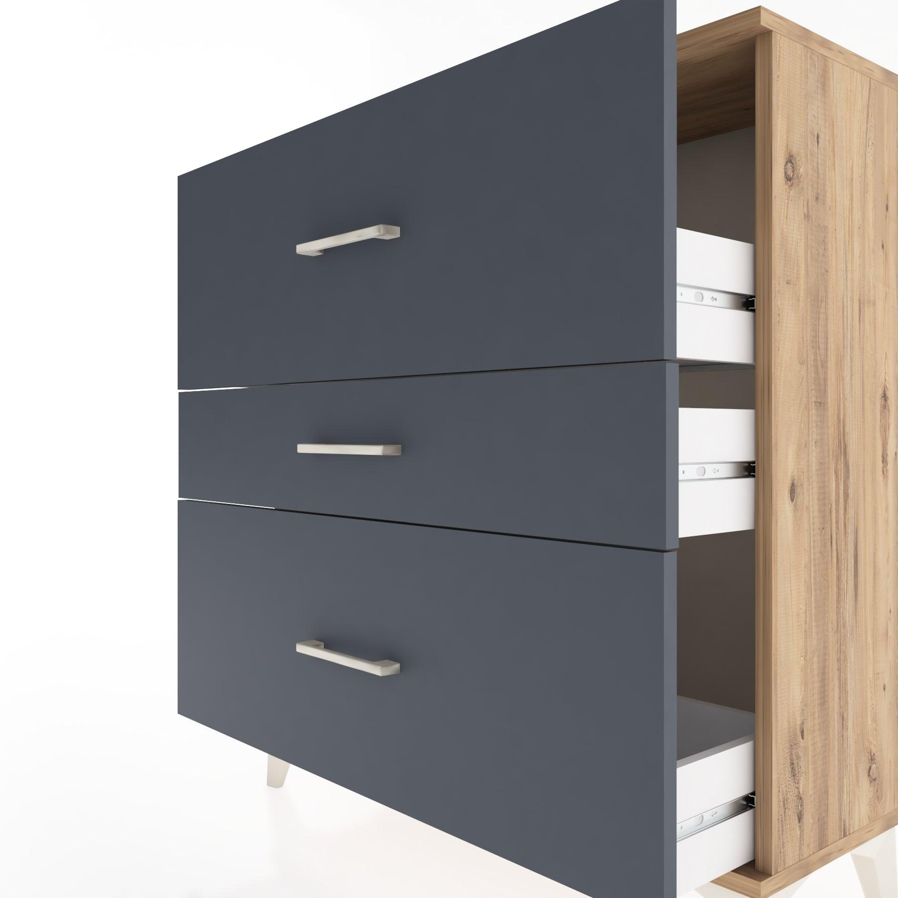 Woodntry Modular Dresser Pine 88x30x84 cm Drawer C12-3