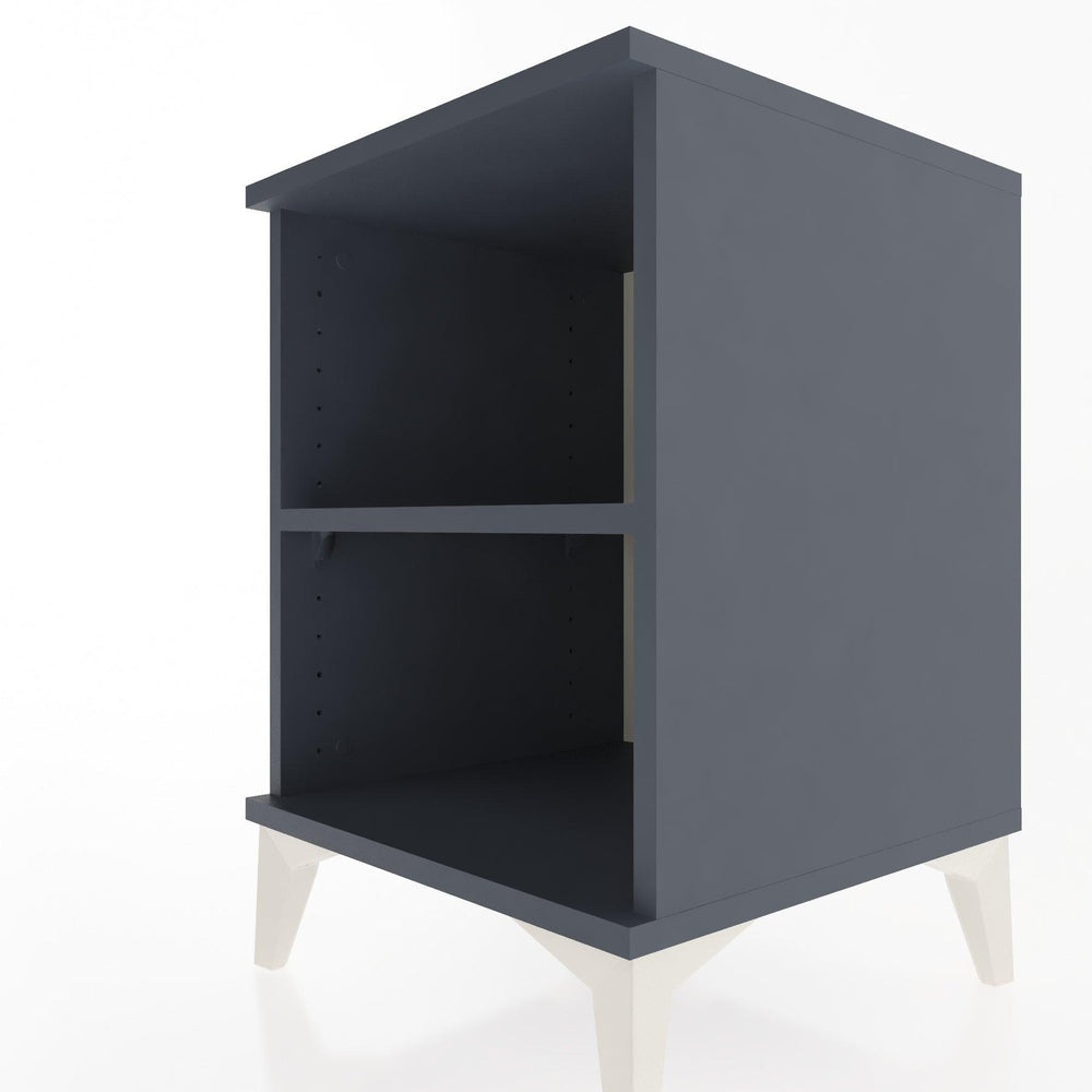 Woodntry Modular Nightstand Anthracite 44x44x52 cm with Shelf R12-2