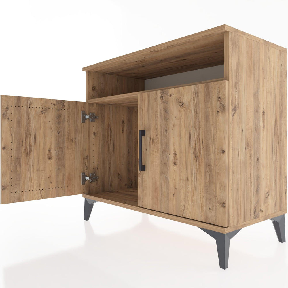 Woodntry Modüler Şifonyer Çam 88x44x68 cm Kapaklı ve Raflı KR12-3