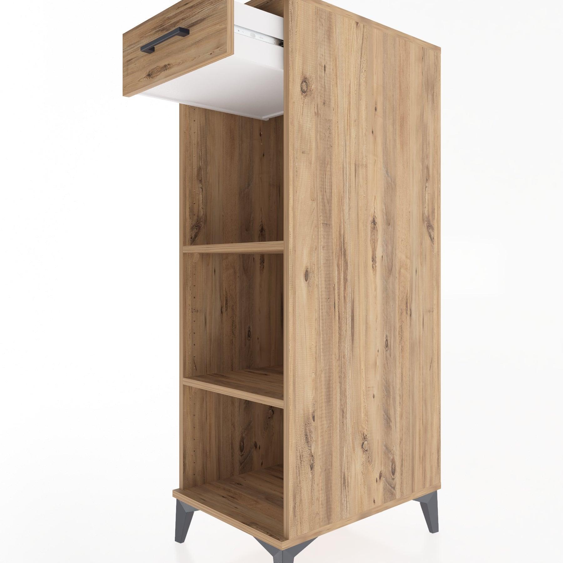 Woodntry Modular Cabinet Pine 44x59x122 cm with Drawers and Shelves CR112-3