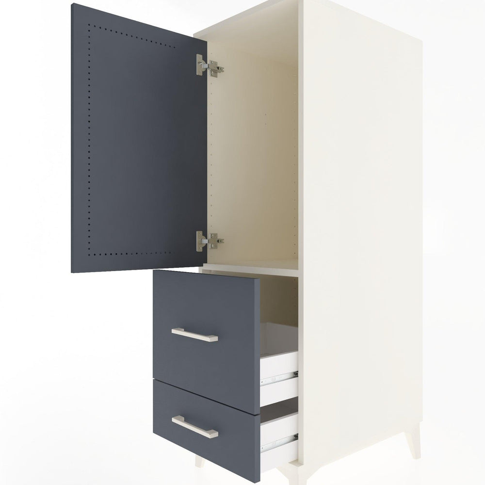 Woodntry Modular Cabinet Moonstone 44x30x122 cm with Doors and Drawers KC13-1