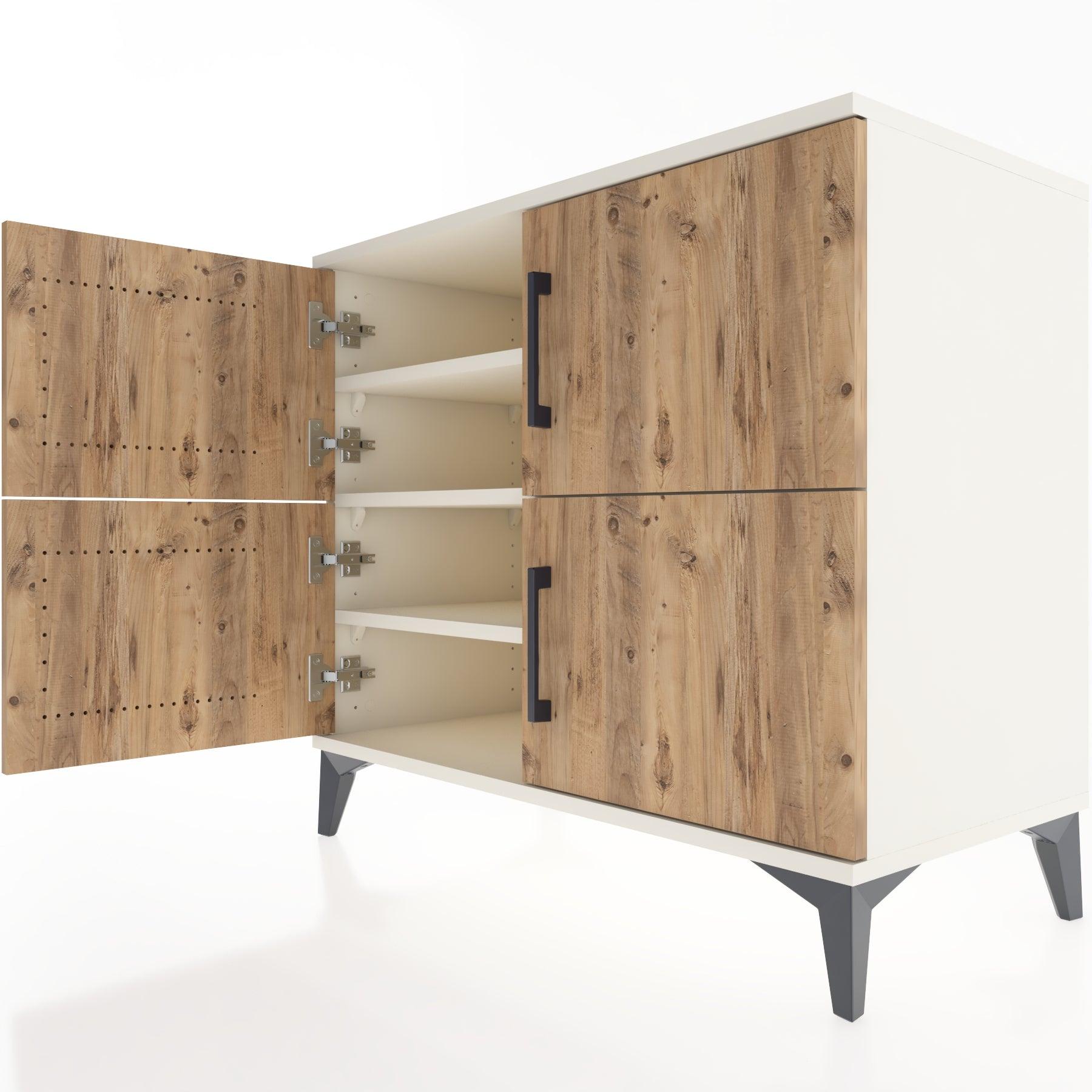Woodntry Modüler Şifonyer Aytaşı 88x44x68 cm Kapaklı K13-1
