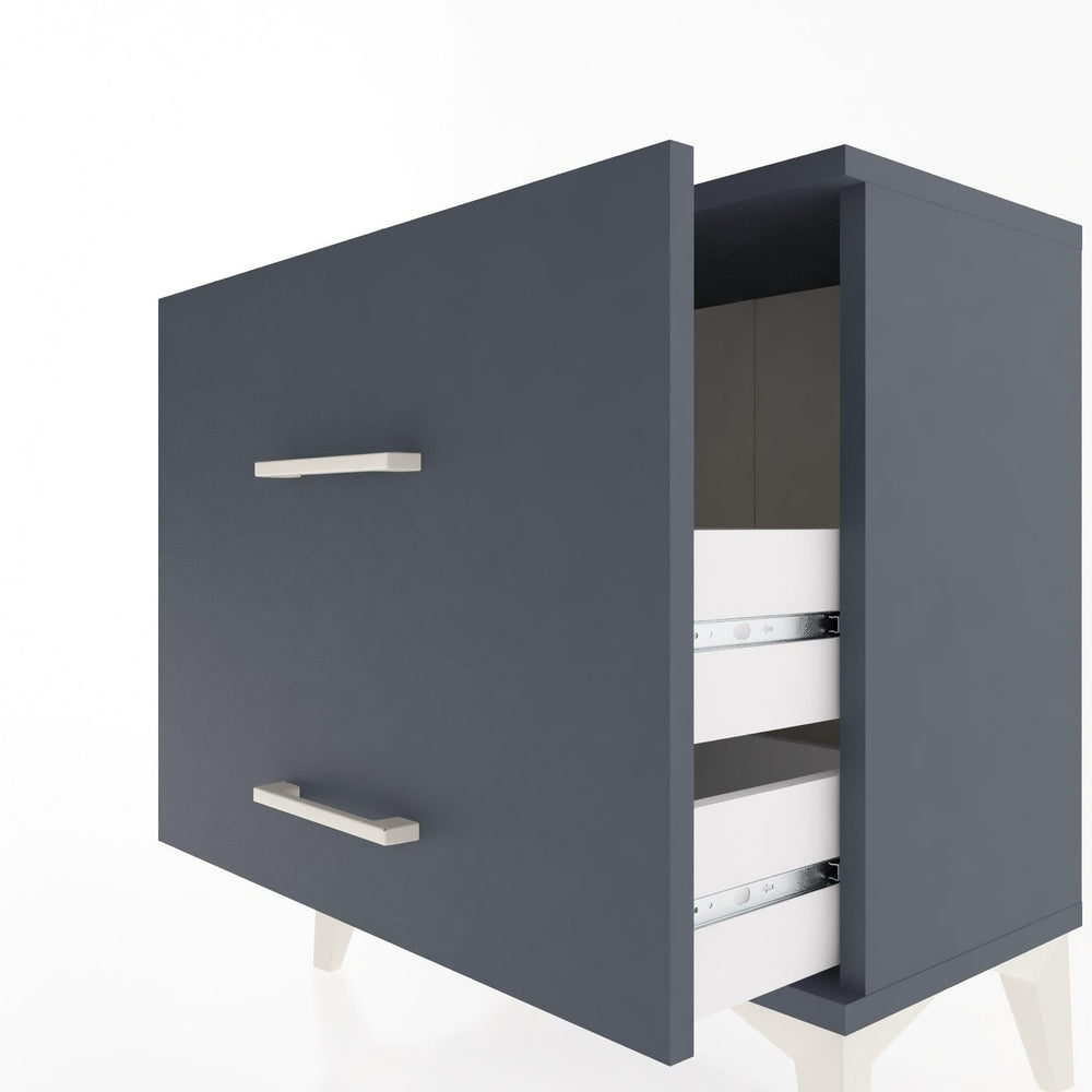 Woodntry Modular Nightstand Anthracite 60x30x52 cm Drawer C13-2