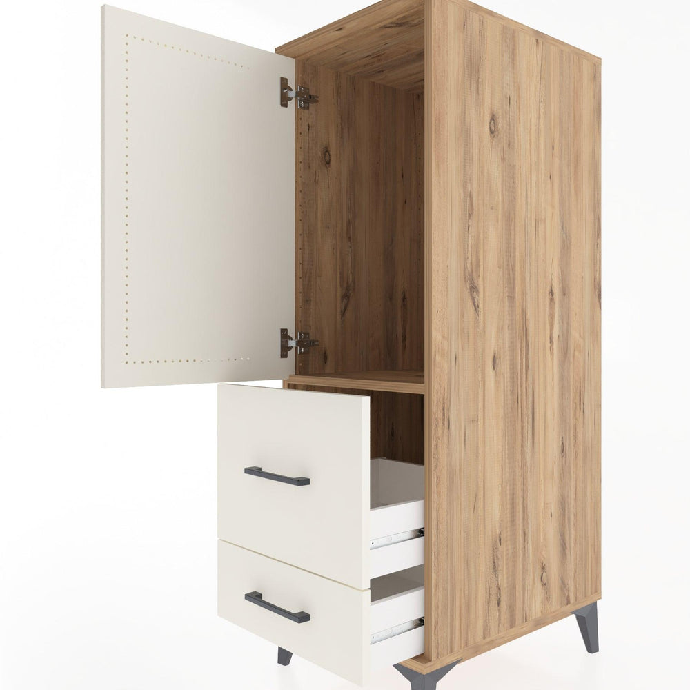 Woodntry Modular Cabinet Pine 44x59x122 cm with Doors and Drawers KC13-3