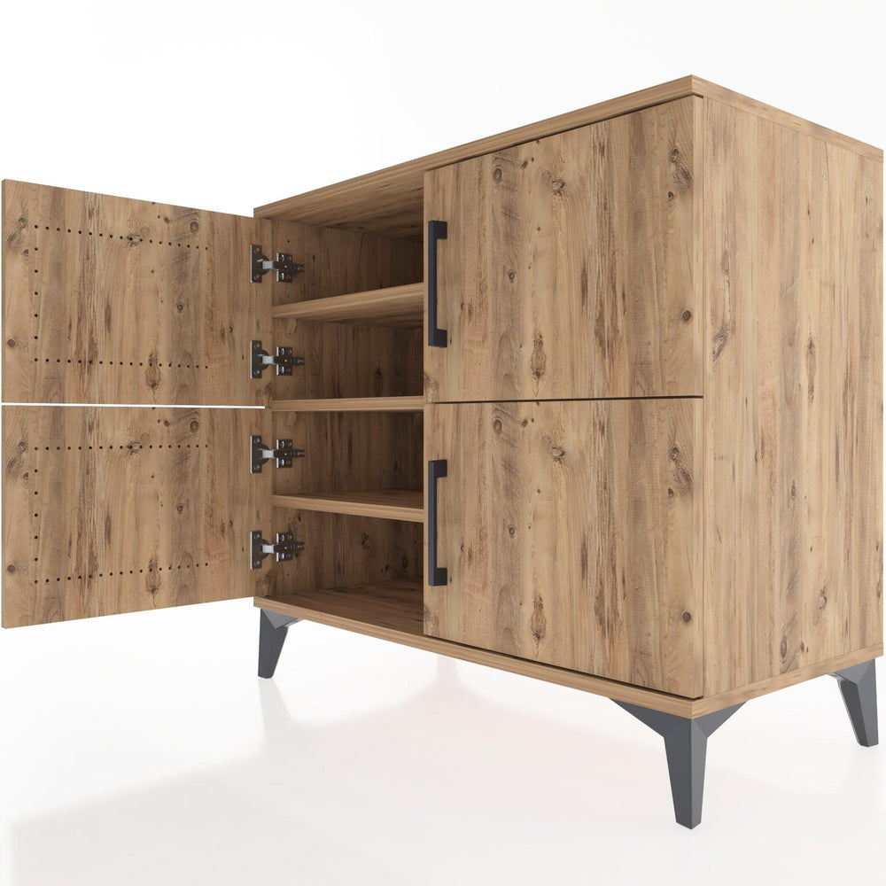 Woodntry Modüler Şifonyer Çam 88x44x68 cm Kapaklı K13-3