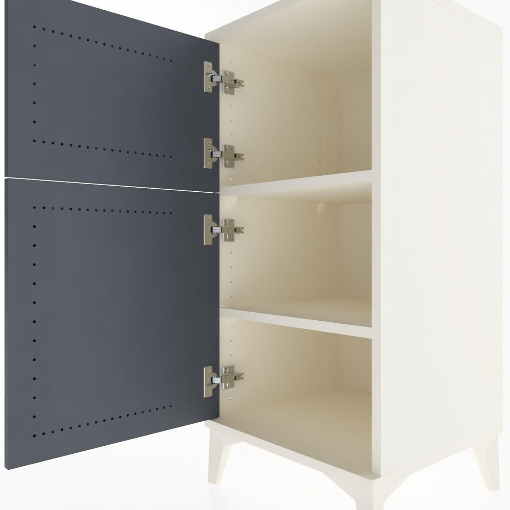 Woodntry Modular Nightstand Moonstone 44x44x84 cm with Lid K36-1