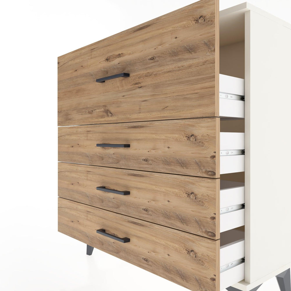 Woodntry Modüler Şifonyer Aytaşı 88x30x84 cm Çekmeceli C14-1