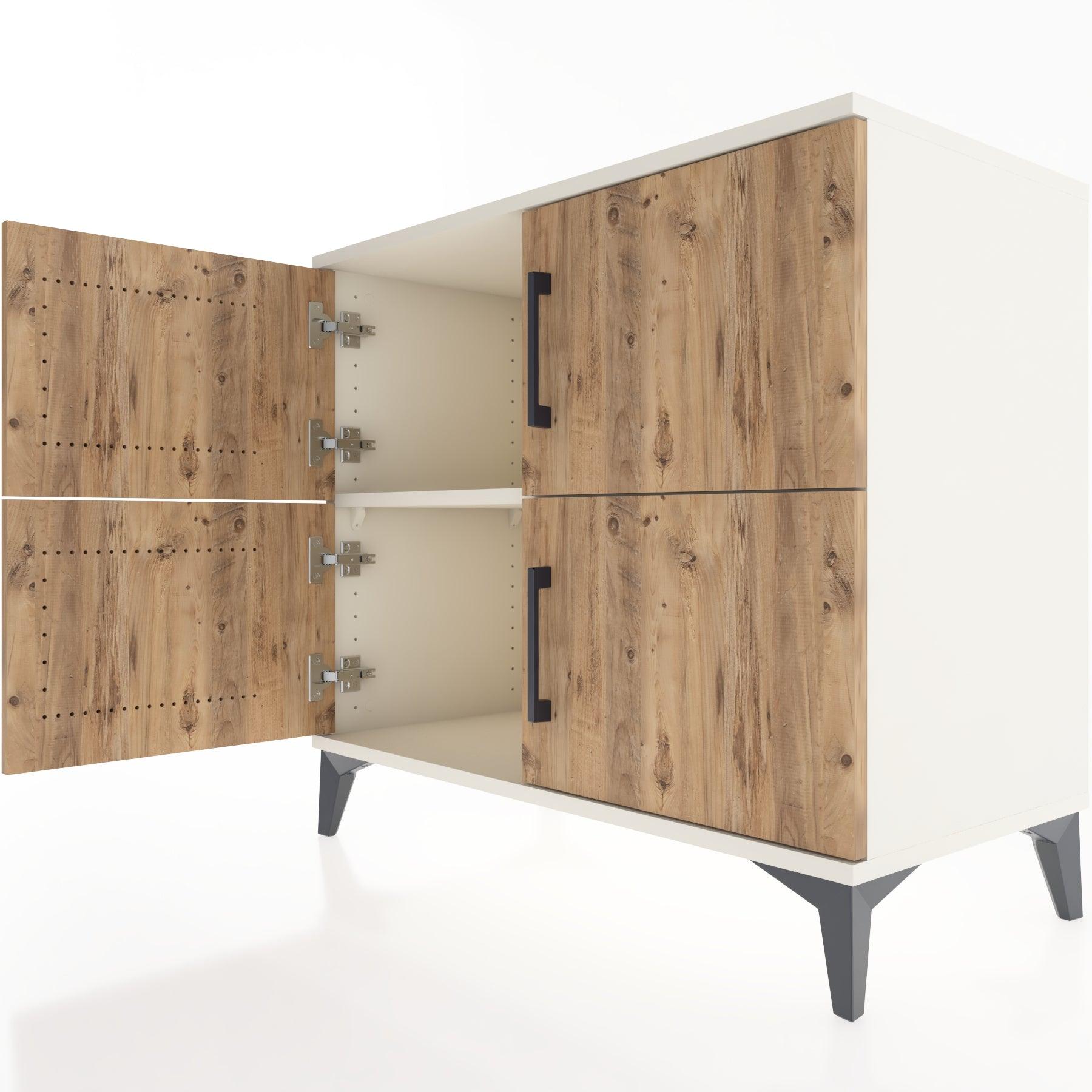 Woodntry Modüler Şifonyer Aytaşı 88x44x68 cm Kapaklı K14-1