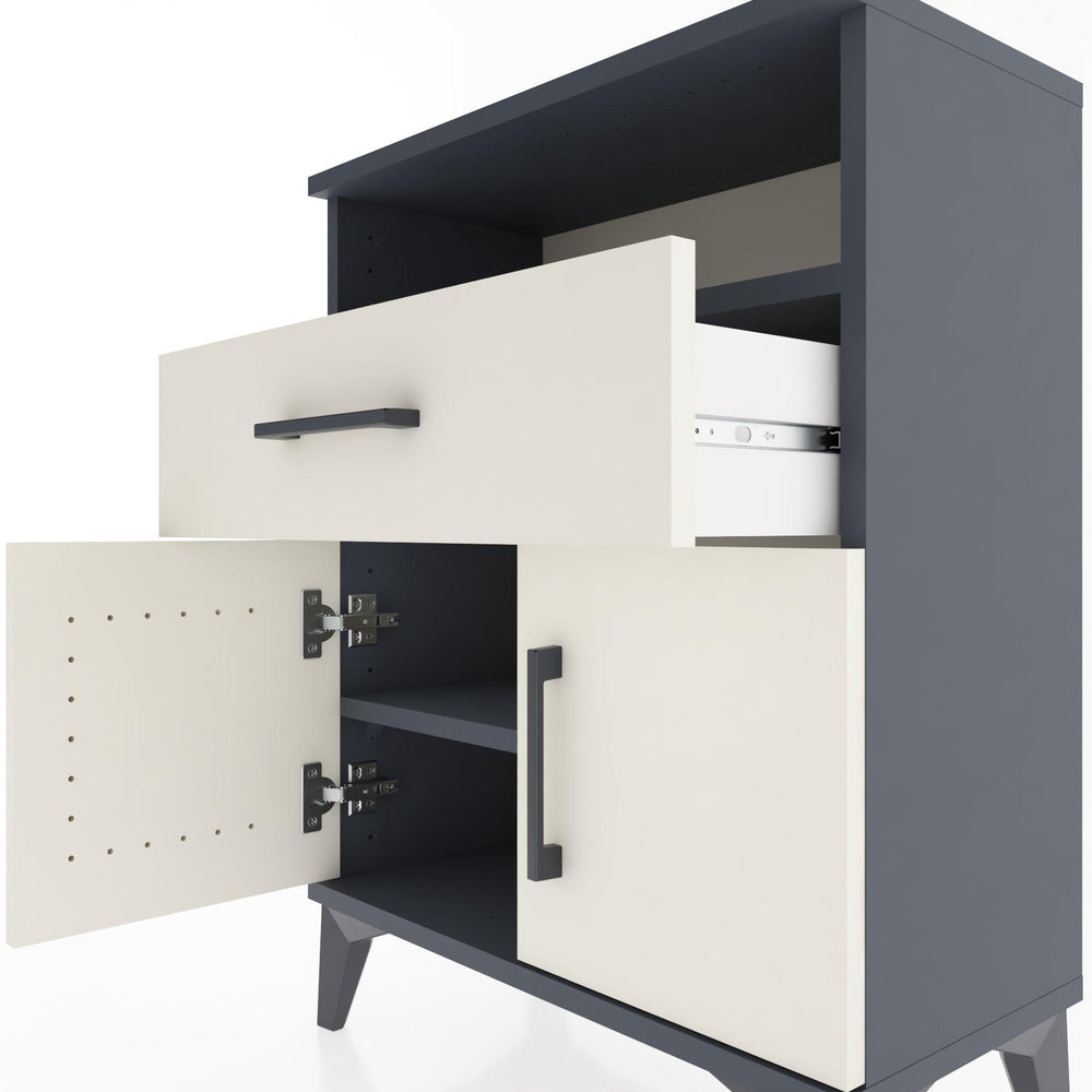 Woodntry Modular Nightstand Anthracite 60x30x68 cm Functional F14-2