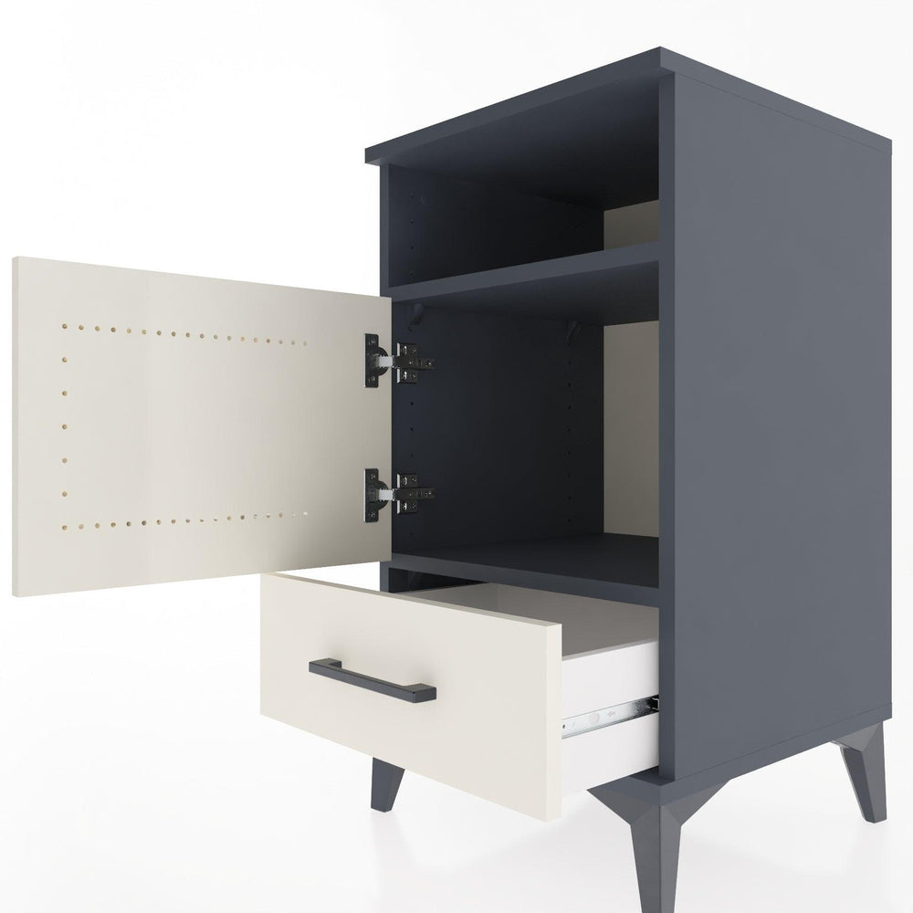 Woodntry Modular Nightstand Anthracite 44x44x68 cm Functional F14-2