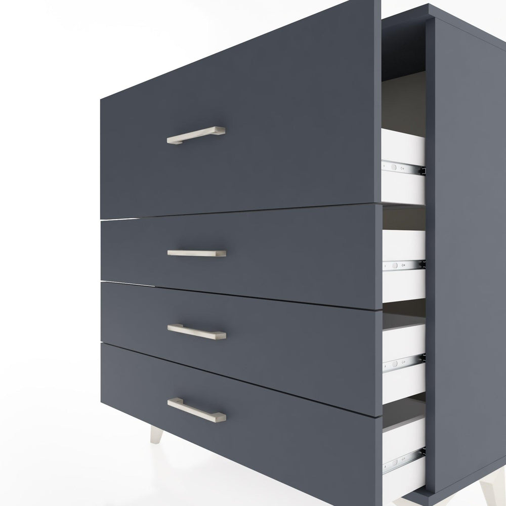 Woodntry Modüler Şifonyer Antrasit 88x30x84 cm Çekmeceli C14-2