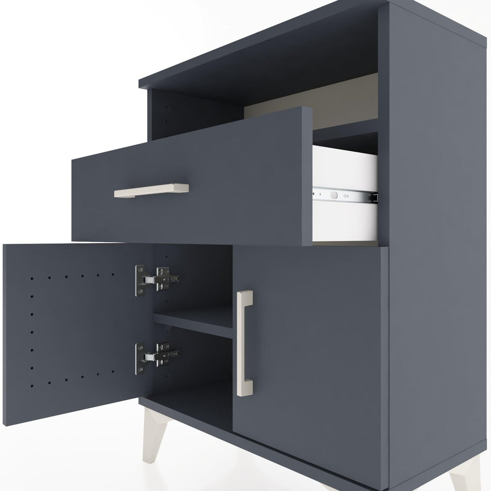 Woodntry Modular Nightstand Anthracite 60x30x68 cm Functional F14-2