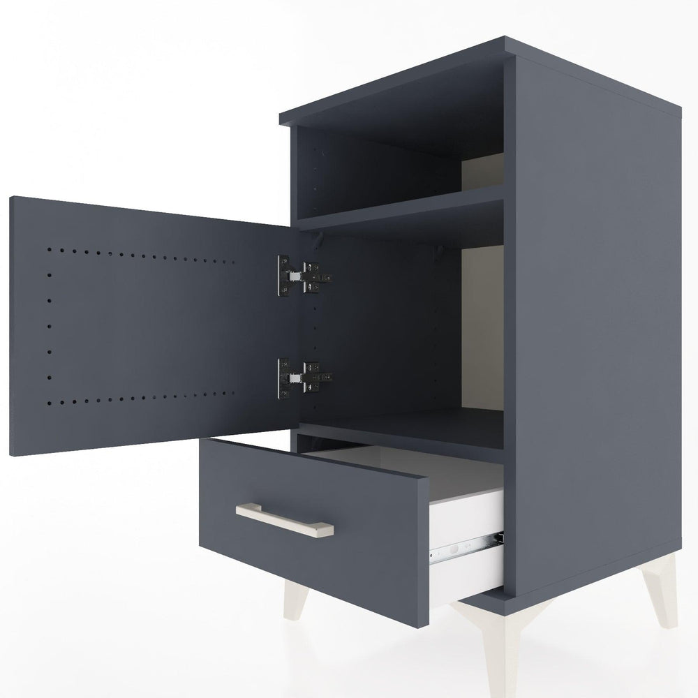 Woodntry Modular Nightstand Anthracite 44x44x68 cm Functional F14-2