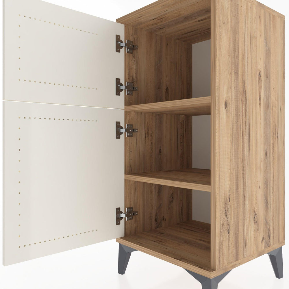 Woodntry Modular Nightstand Pine 44x44x84 cm With Cover K36-3