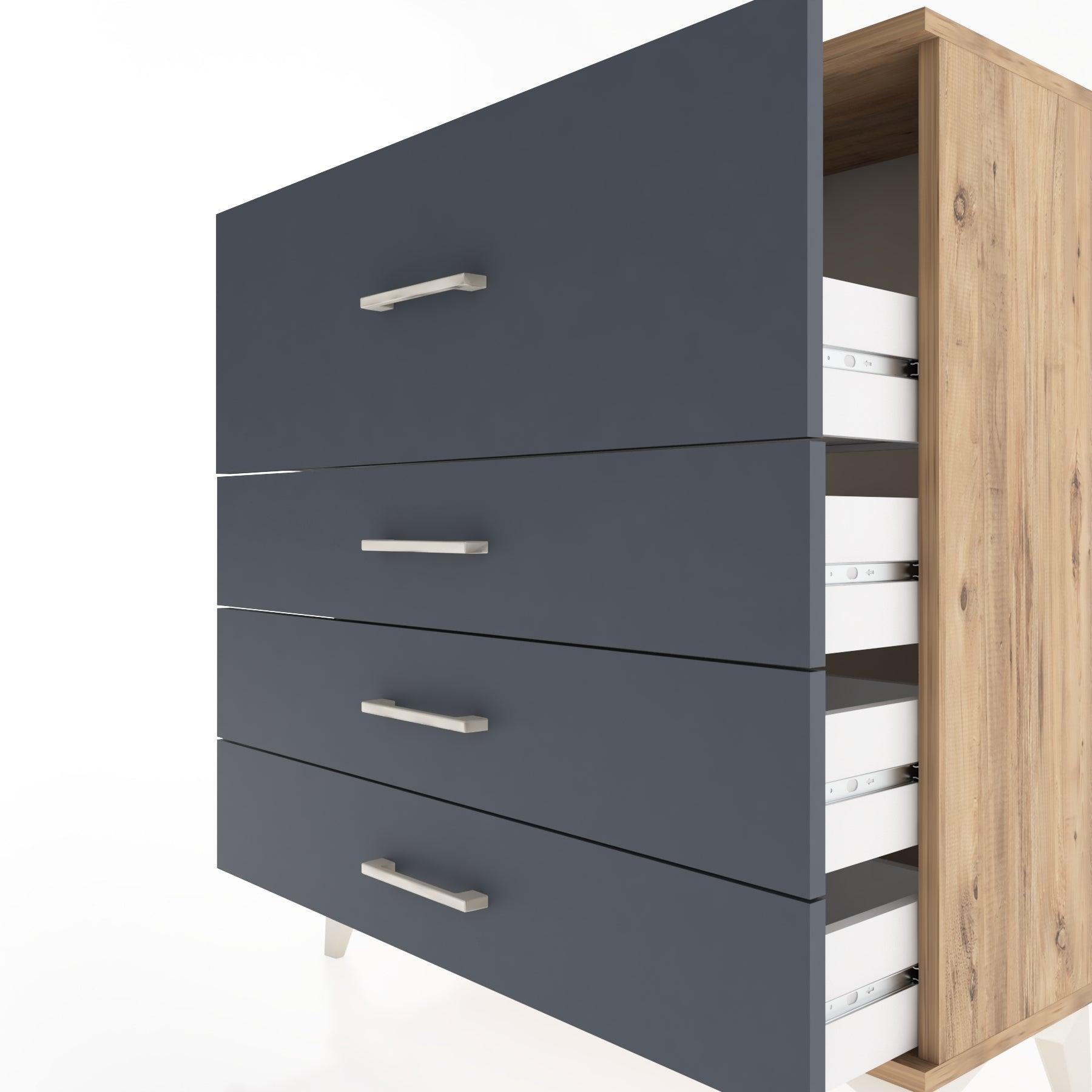 Woodntry Modular Dresser Pine 88x30x84 cm Drawer C14-3
