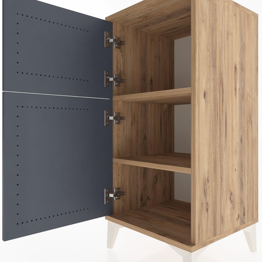 Woodntry Modular Nightstand Pine 44x44x84 cm With Cover K36-3