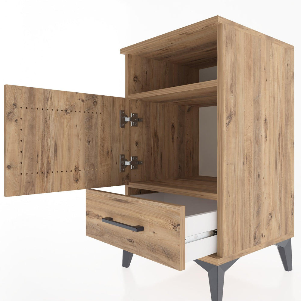 Woodntry Modular Nightstand Pine 44x44x68 cm Functional F14-3