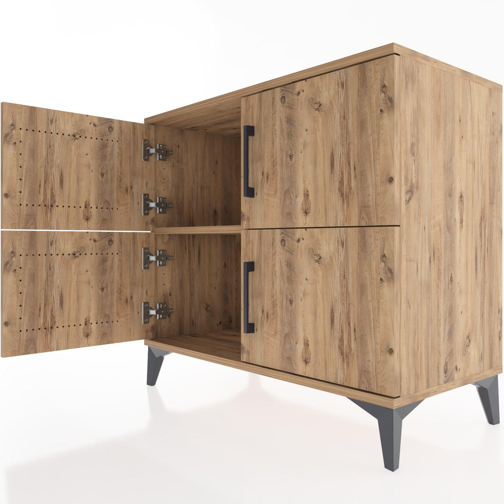 Woodntry Modüler Şifonyer Çam 88x44x68 cm Kapaklı K14-3