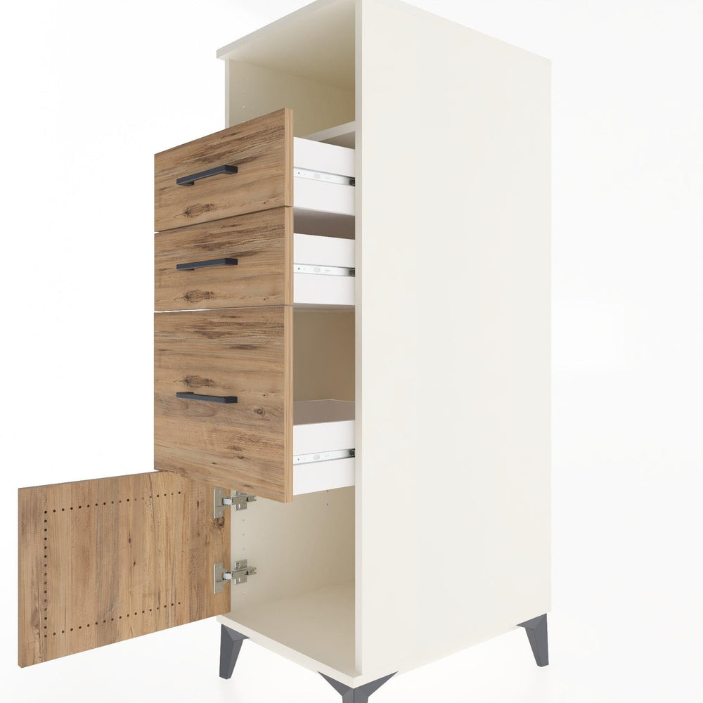 Woodntry Modular Cabinet Moonstone 44x59x122 cm Functional F115-1