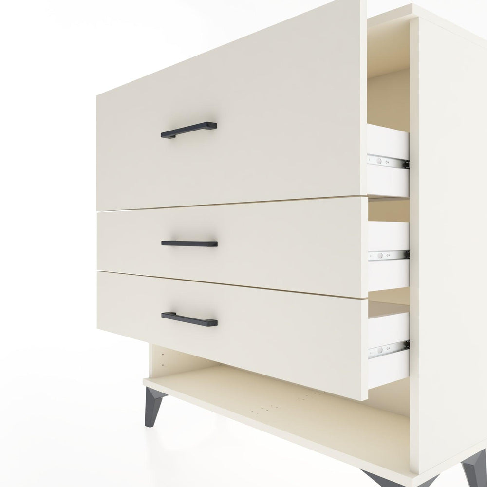 Woodntry Modüler Şifonyer Aytaşı 88x30x84 cm Çekmeceli ve Raflı CR15-1