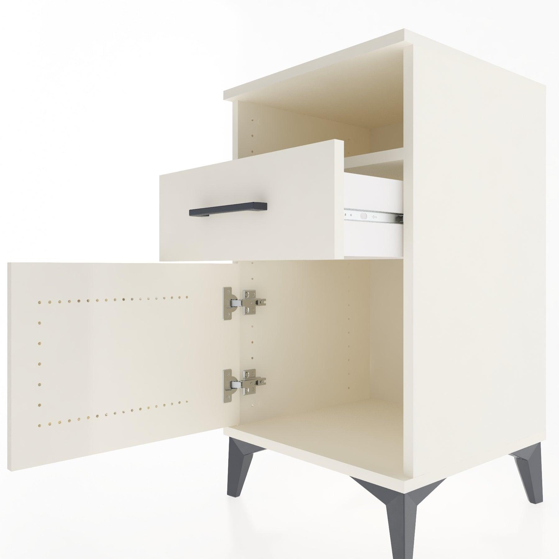 Woodntry Modular Nightstand Moonstone 44x44x68 cm Functional F15-1