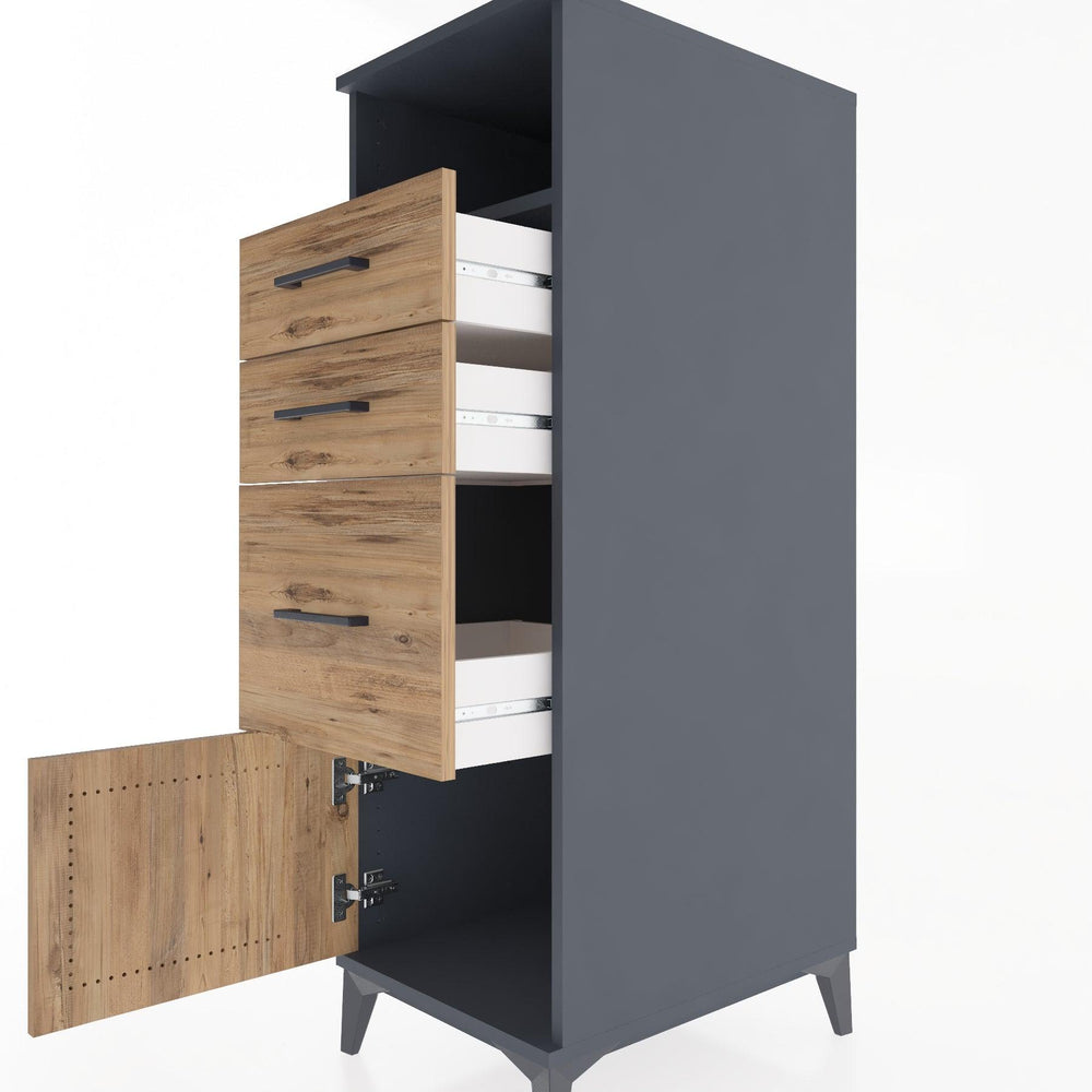 Woodntry Modular Cabinet Anthracite 44x59x122 cm Functional F115-2