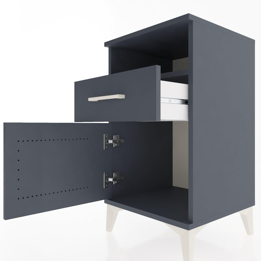 Woodntry Modüler Komodin Antrasit 44x44x68 cm Fonksiyonel F15-2