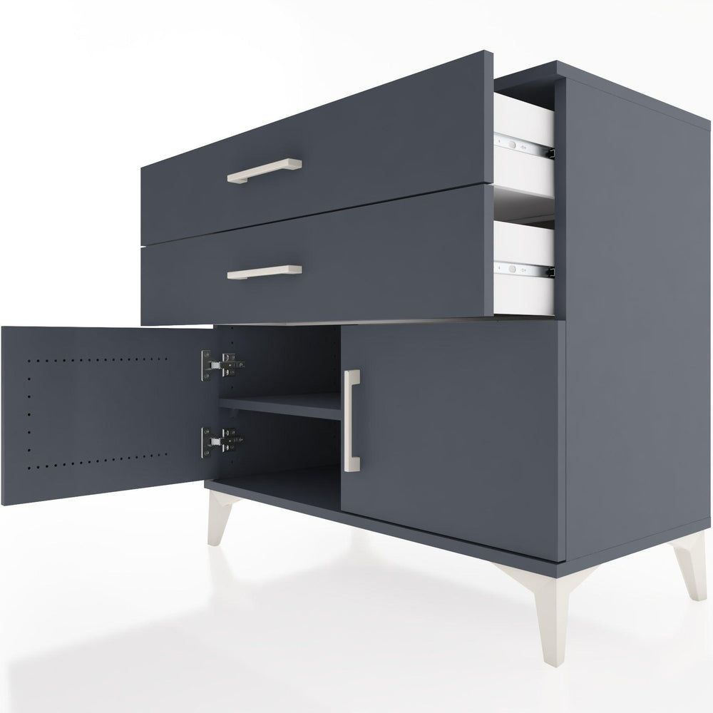 Woodntry Modular Dresser Anthracite 88x44x68 cm with Cover and Drawer KC15-2