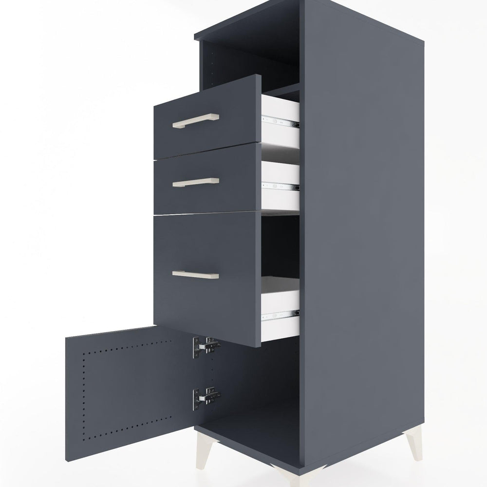 Woodntry Modular Cabinet Anthracite 44x30x122 cm Functional F15-2
