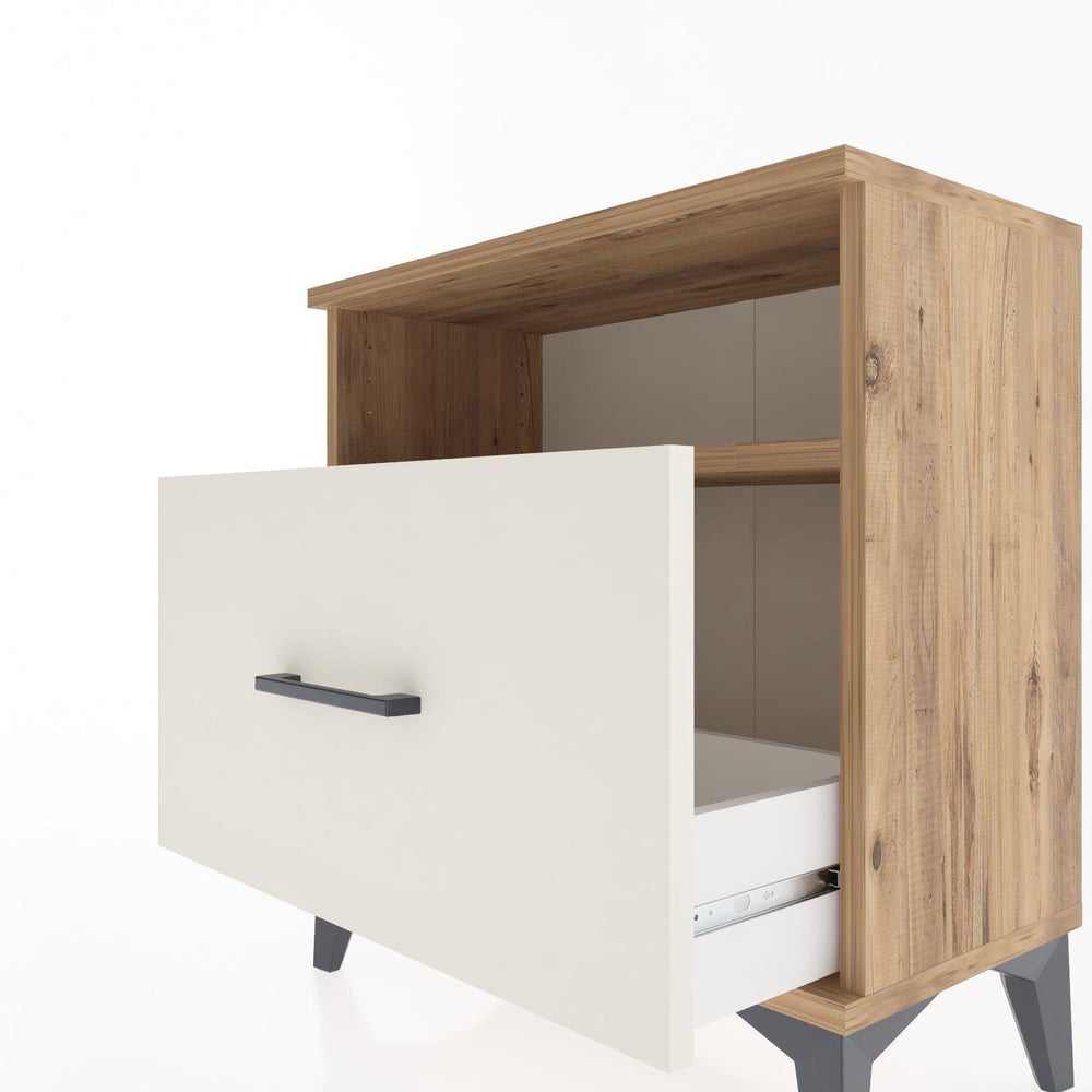 Woodntry Modular Nightstand Pine 60x30x52 cm with Drawers and Shelves CR15-3
